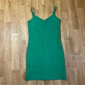 Aritzia Sunday Best Vibrant Green Mini Dress